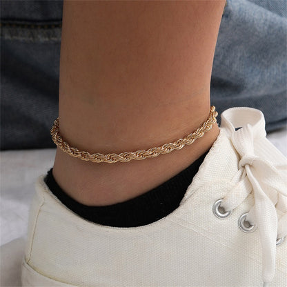Adiffu Exquisite Rope Chain Anklet