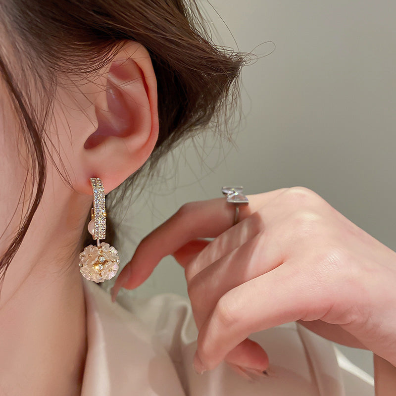 Two Ways To Wear Floral Pearl Earrings