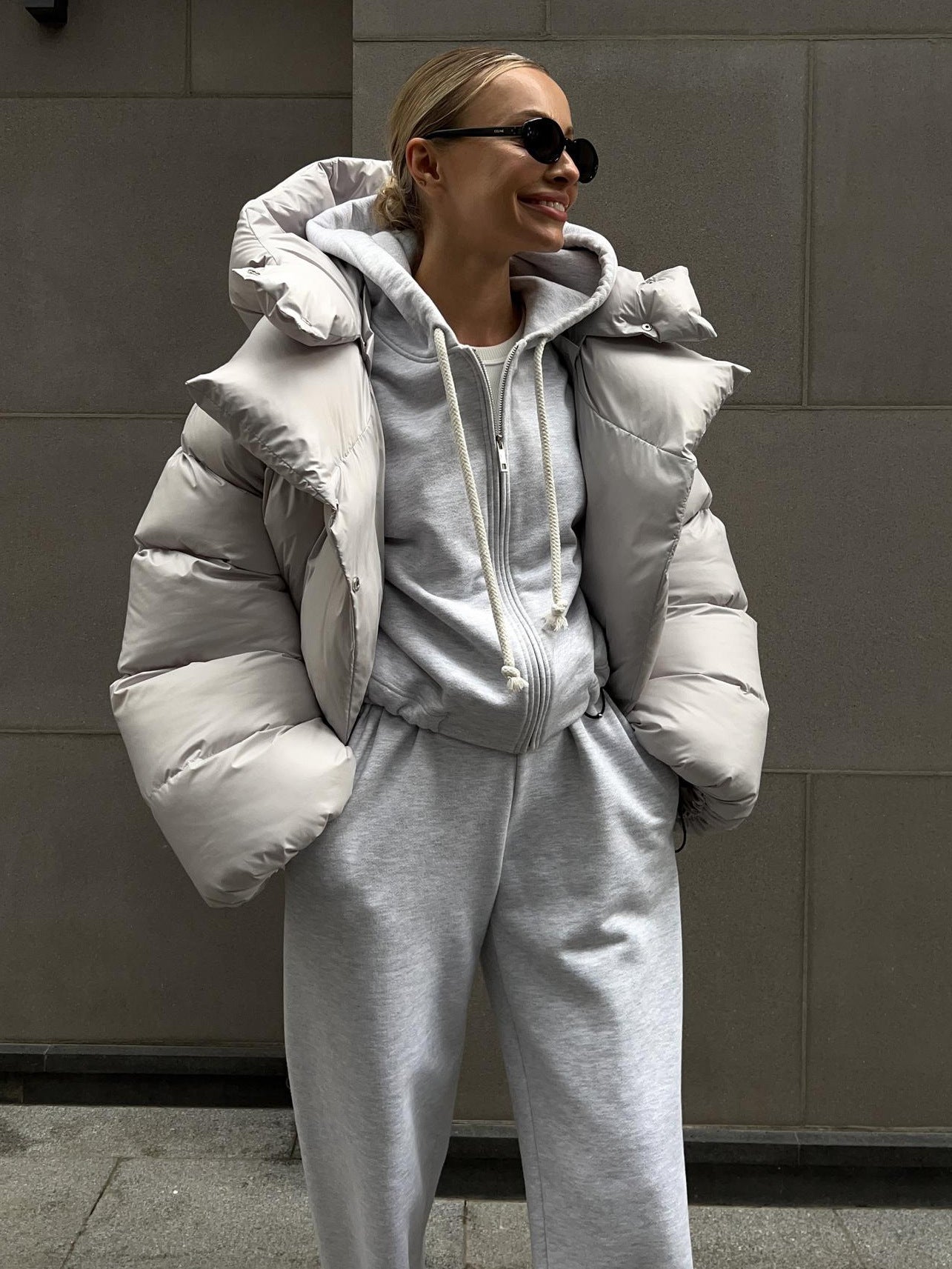 Adiffu Personalized Short Hooded Cotton-padded Jacket