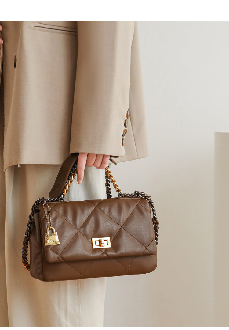 Adiffu Elegant Soft Leather Crossbody Tote