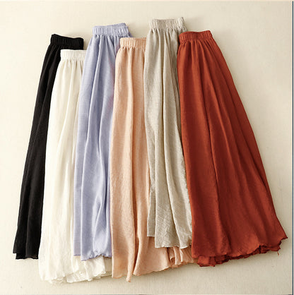 Adiffu Sweet Flouncing Double-deck Skirt