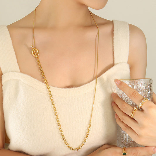 Adiffu Adjustable Length Sweater Necklace