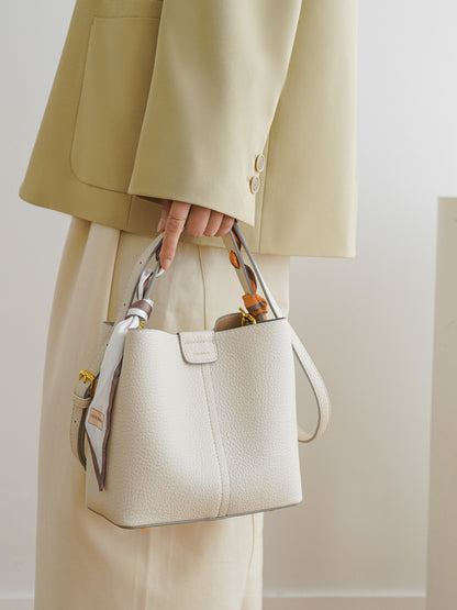 Adiffu Beige/Deep Yellow/Black Crossbody Bag And Handbag