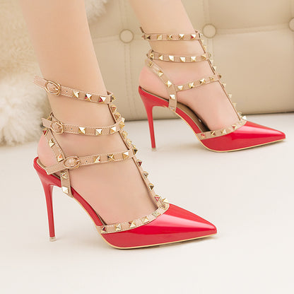 Roman Fashion Hollow High-Heeled Sandals