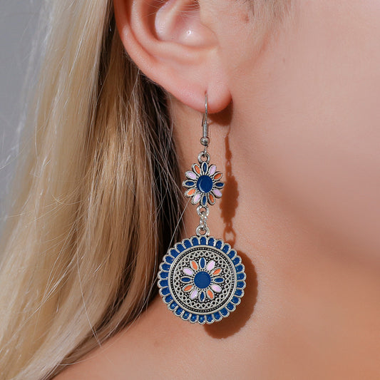 Long Little Daisy Vintage Earrings