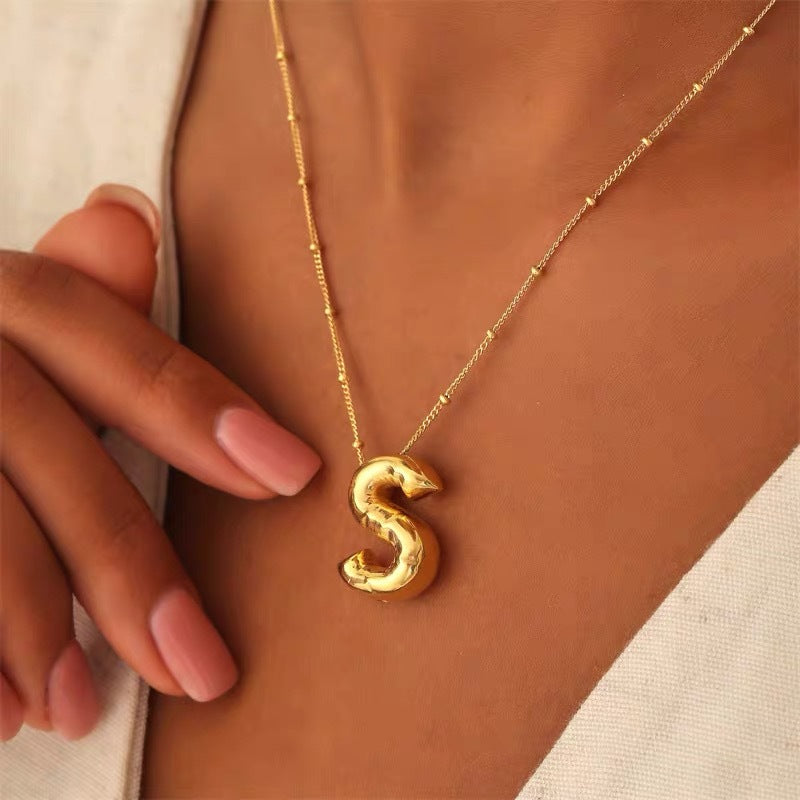 Adiffu Fashion Letter Necklace