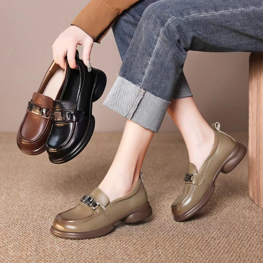 Adiffu British Style Leather Loafers