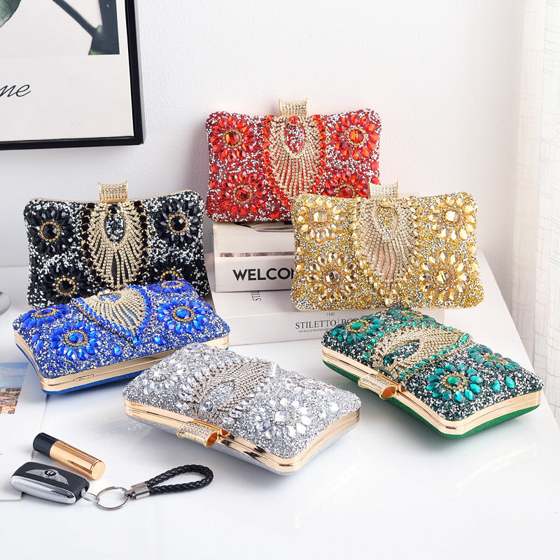 Adiffu Wedding Rhinestone Clutch Bag
