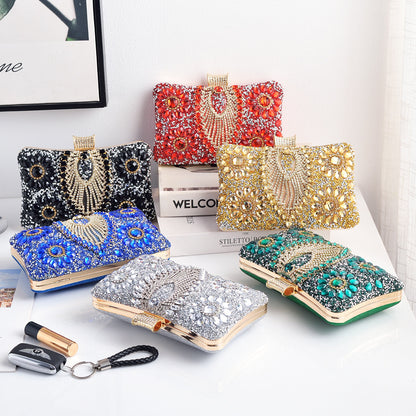 Adiffu Wedding Rhinestone Clutch Bag