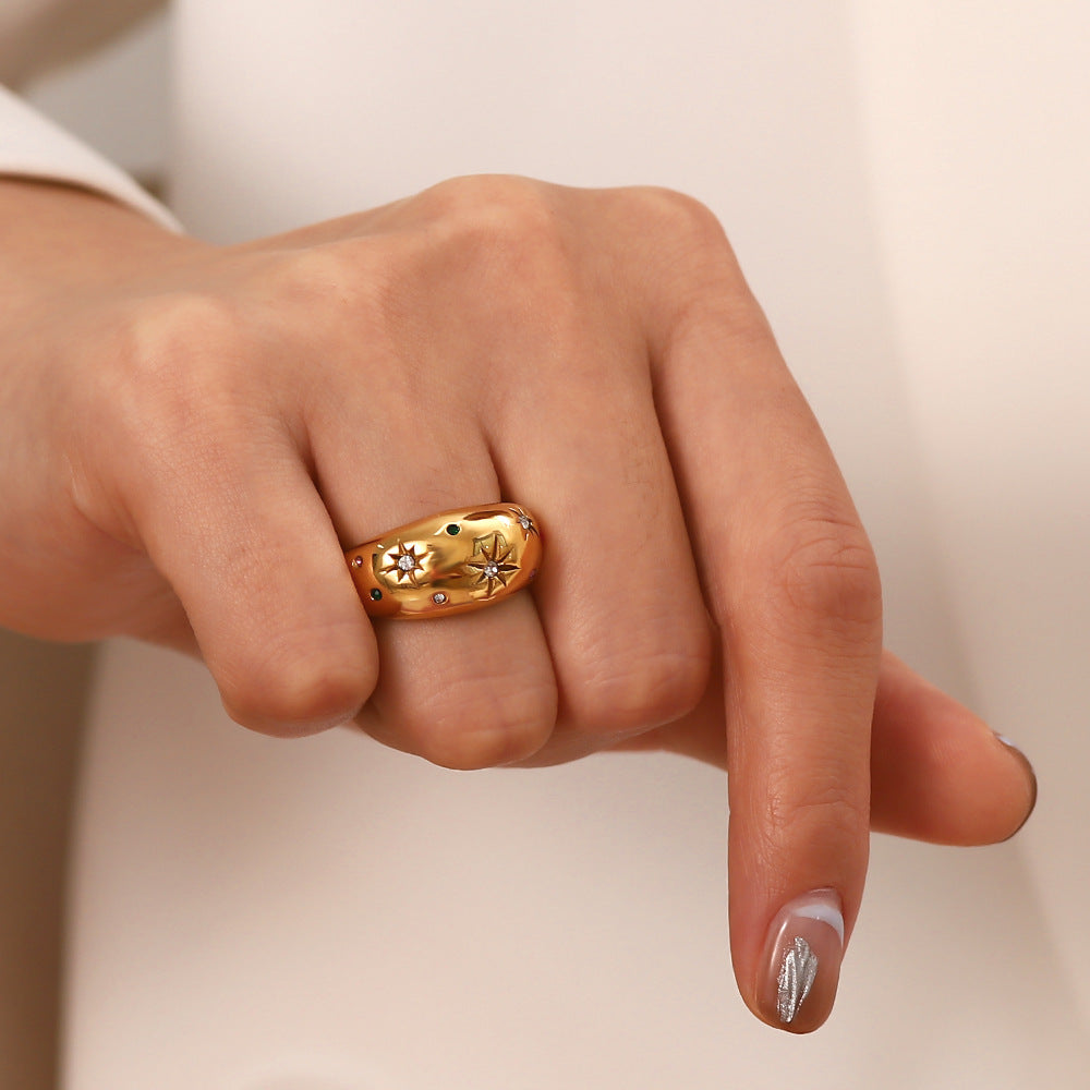 Adiffu Star Gold Ring