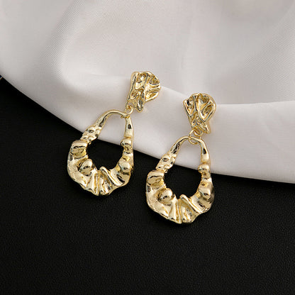 Adiffu Fashion Pleated Earrings