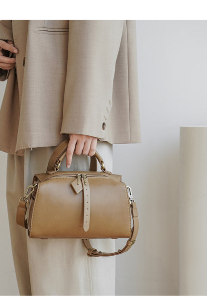 Soft Leather Pillow Bag For Women