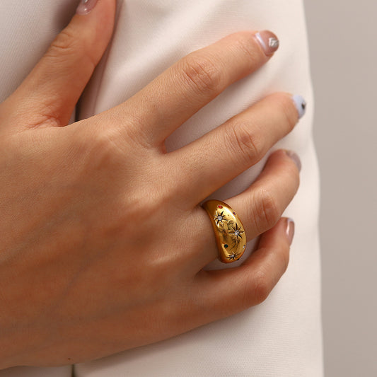 Adiffu Star Gold Ring