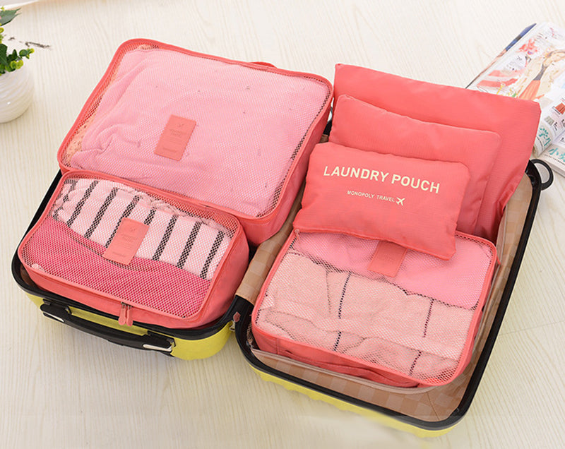 Adiffu Travel Storage Bag 6-piece Storage Bag Clothing Organizer Bag
