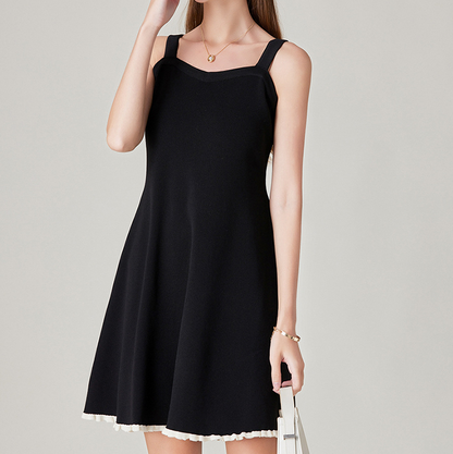 Adiffu Elegant Sweet Camisole Knit Dress
