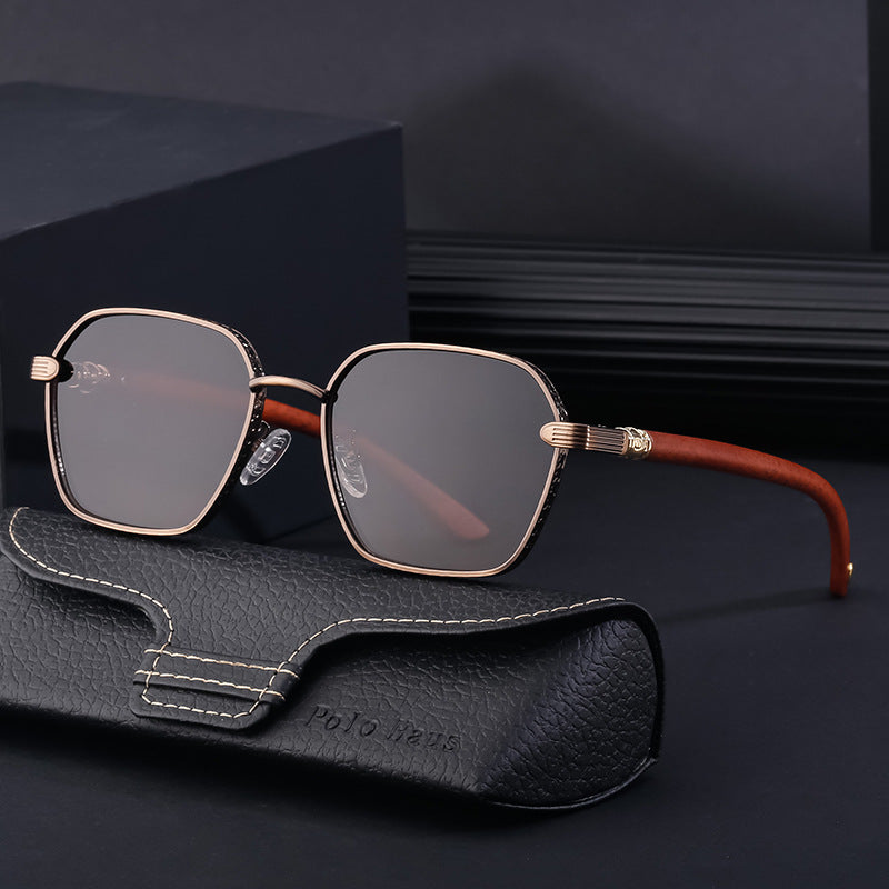 Adiffu Stylish Steampunk Metal Square-framed Sunglasses