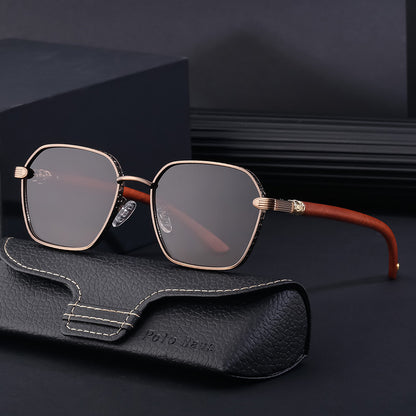 Adiffu Stylish Steampunk Metal Square-framed Sunglasses