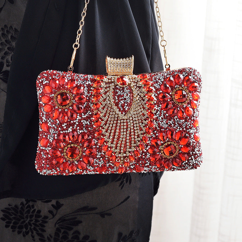 Adiffu Wedding Rhinestone Clutch Bag