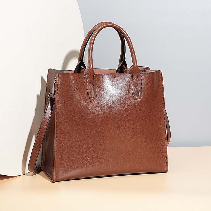 Adiffu Large Capacity Genuine Leather Business Bag For Women