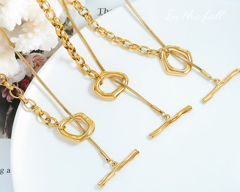 Adiffu Adjustable Length Sweater Necklace