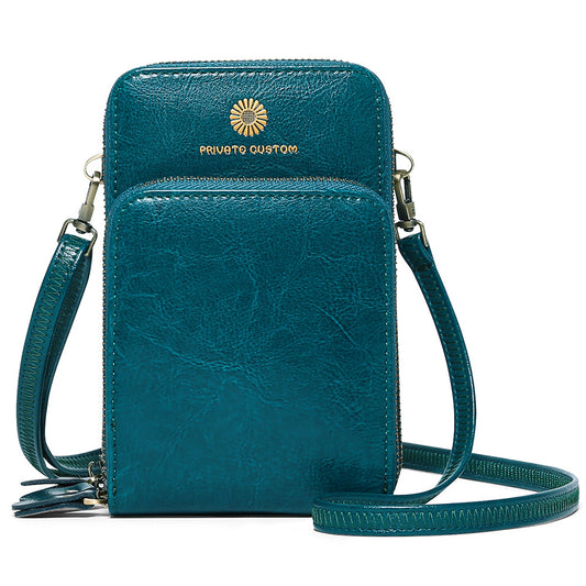 Adiffu Fashion Large Capacity Solid Color Multi-functional Mobile Phone Bag