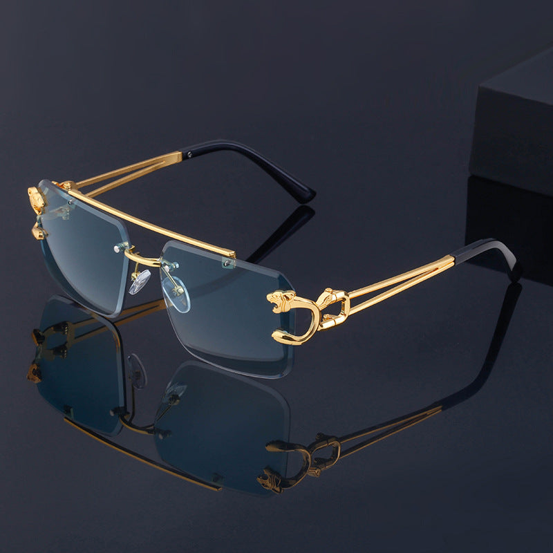 Adiffu Retro Rimless Sunglasses