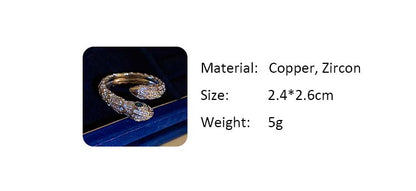 Adiffu Vintage Serpentine Open Ring