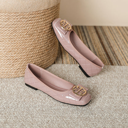 Adiffu Comfortable Soft Sole Soft Leather Flats