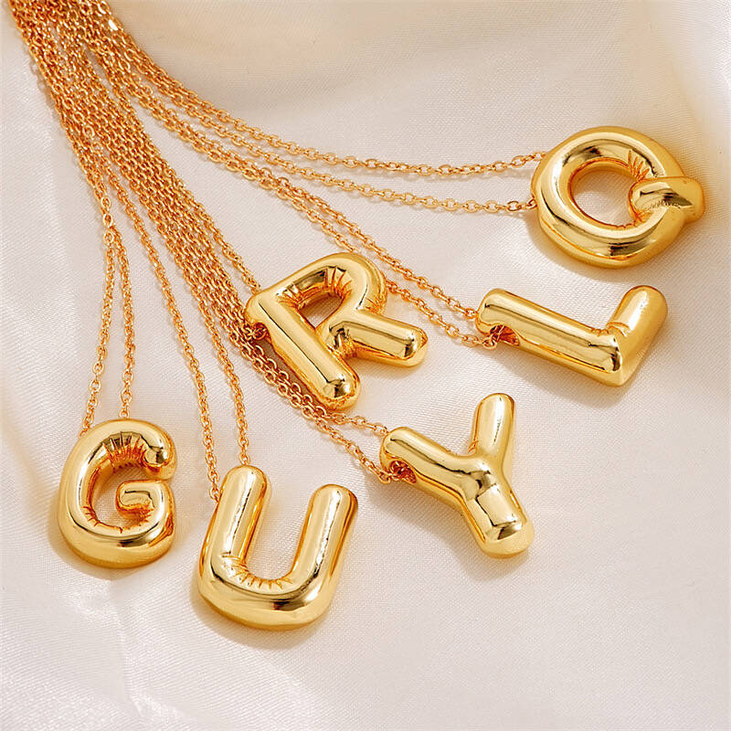 Adiffu Fashion Letter Necklace