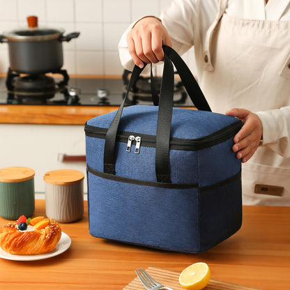 Large Insulated Bag Waterproof Portable Bento Bag Ice Bag Thickened Large Lunch Box Bag Picnic Bag