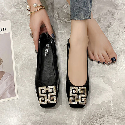 Adiffu Casual Rhinestone Slip-on Loafers For Women
