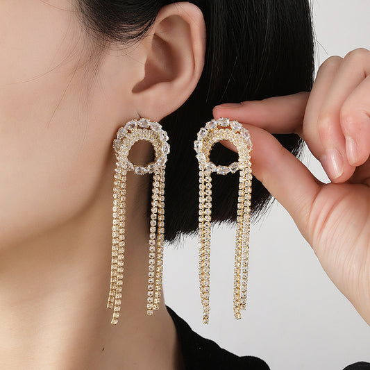 Light Luxury Personality Tassel Earrings Accessories