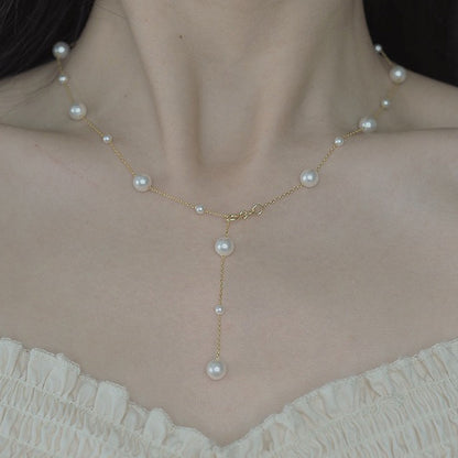 Adiffu Exquisite Artificial Pearl Necklace