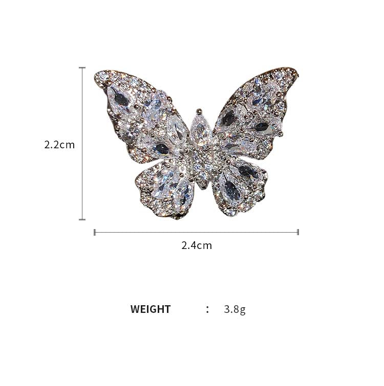 Adiffu Butterfly Earrings For Lady With No Pierced Ears
