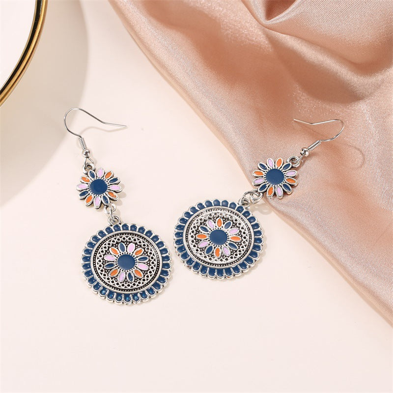 Long Little Daisy Vintage Earrings