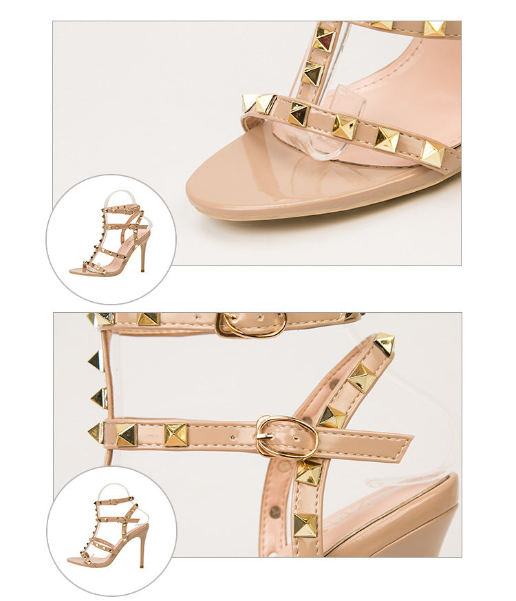Retro Sexy High-Heeled Sandals