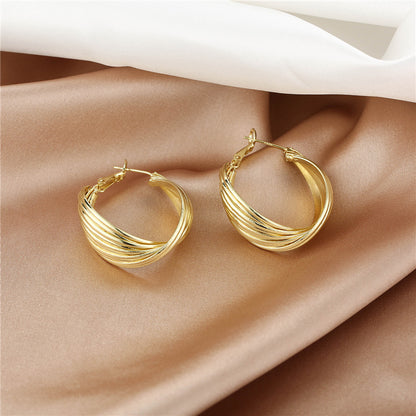 Adiffu European Style Multi-layer Winding Simple Ear Loop