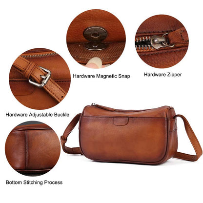 Adiffu Handmade Genuine Leather Crossbody Bag For Women