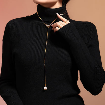 Adiffu French Fringe Necklace