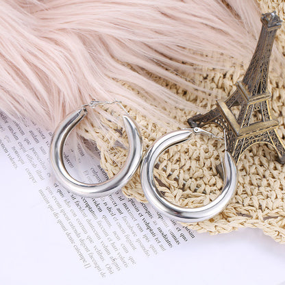 Stylish Geometric Hoop Earrings