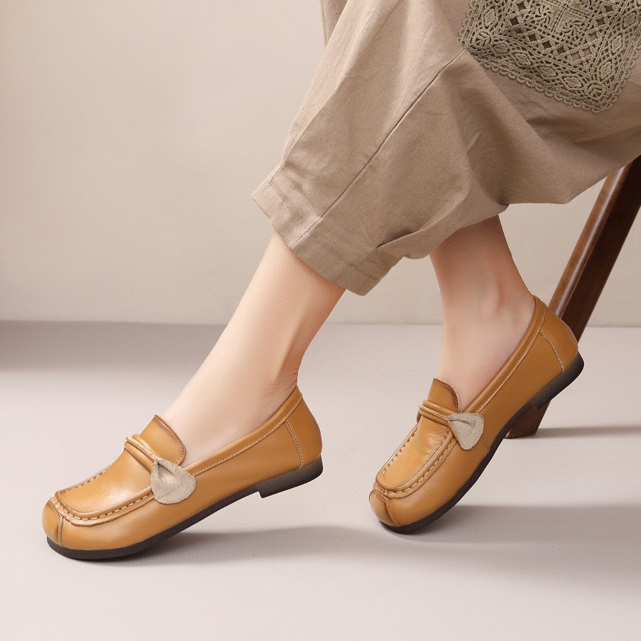 Leather Handmade Women's Loafer