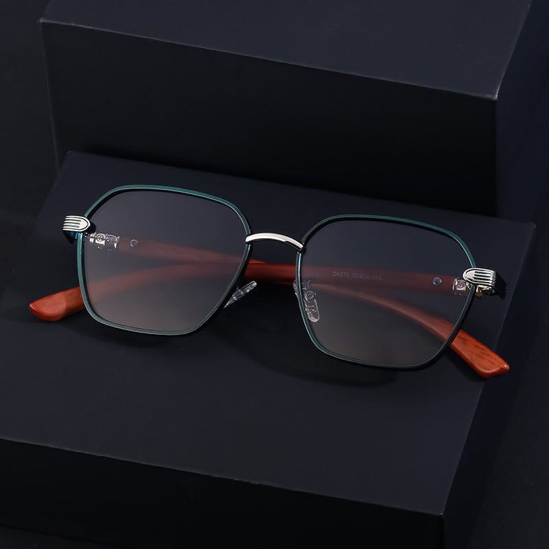 Adiffu Stylish Steampunk Metal Square-framed Sunglasses