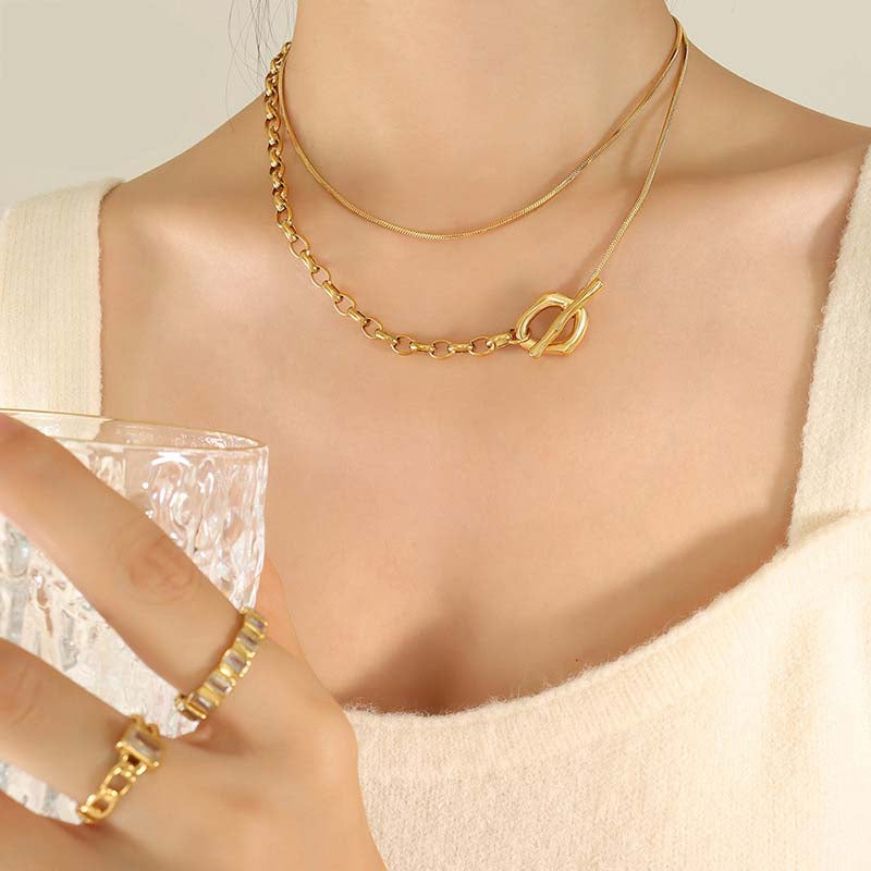 Adiffu Adjustable Length Sweater Necklace
