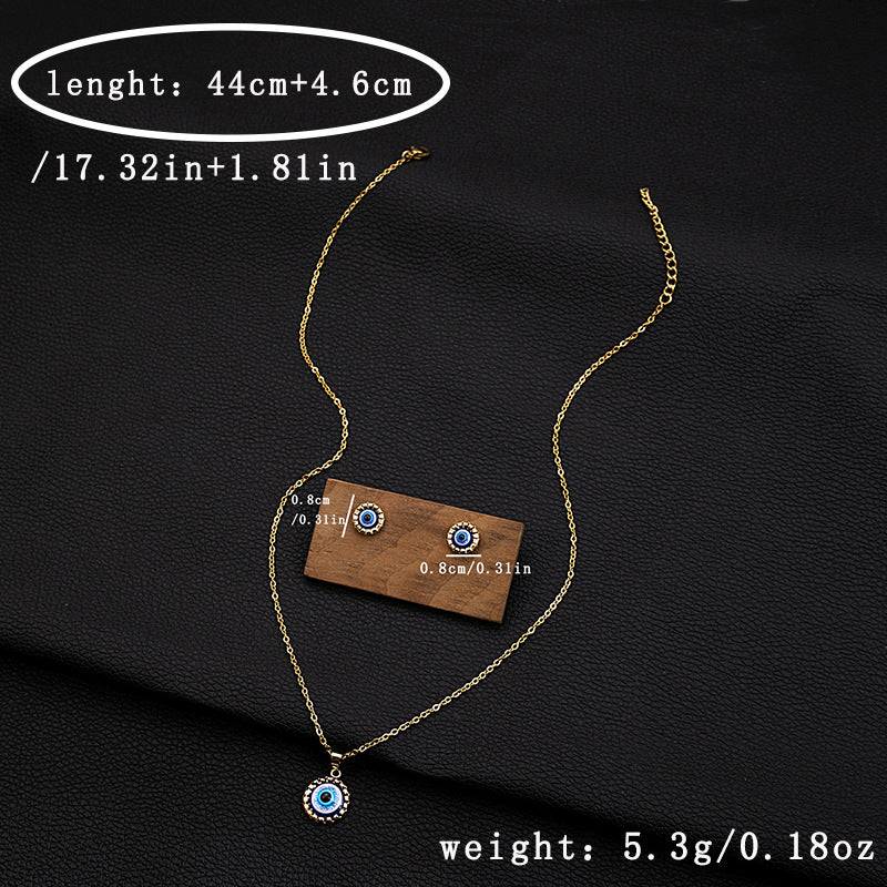 European and American Personality Nightmare Eye Pendant Necklace