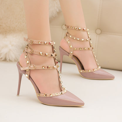 Roman Fashion Hollow High-Heeled Sandals