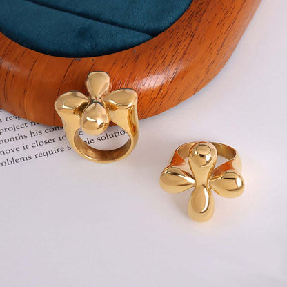 Adiffu Fashion Vintage Gold Ring