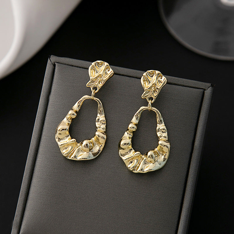 Adiffu Fashion Pleated Earrings