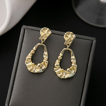 Adiffu Fashion Pleated Earrings