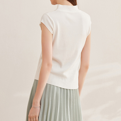 Adiffu Artsy Vintage Ice Silk Knitwear