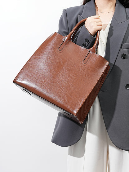 Adiffu Large Capacity Genuine Leather Business Bag For Women